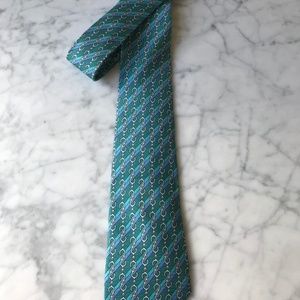 HERMES silk tie